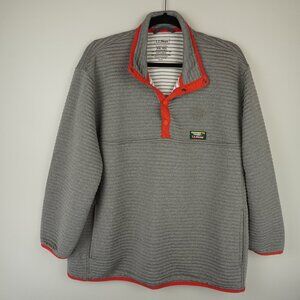 LL Bean Airlight Knit Grey  Pulllover Sweatshirt Size XXL